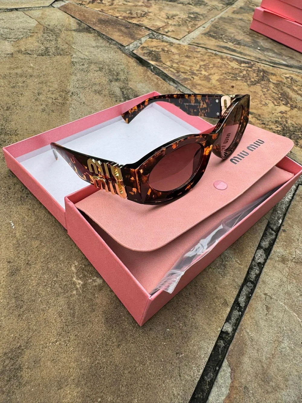 Tortoiseshell Frame Sunglasses